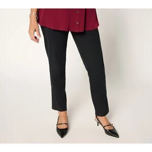 Womens With Control Tummy Control Tushy Lifter Slim Leg Pants Size XL Black